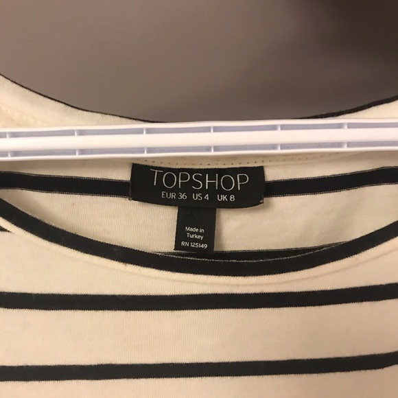Topshop Stripped T-Shirt - Picture 3 of 3